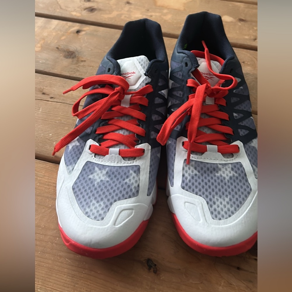 Reebok Red and White Running Sneakers Never Worn!